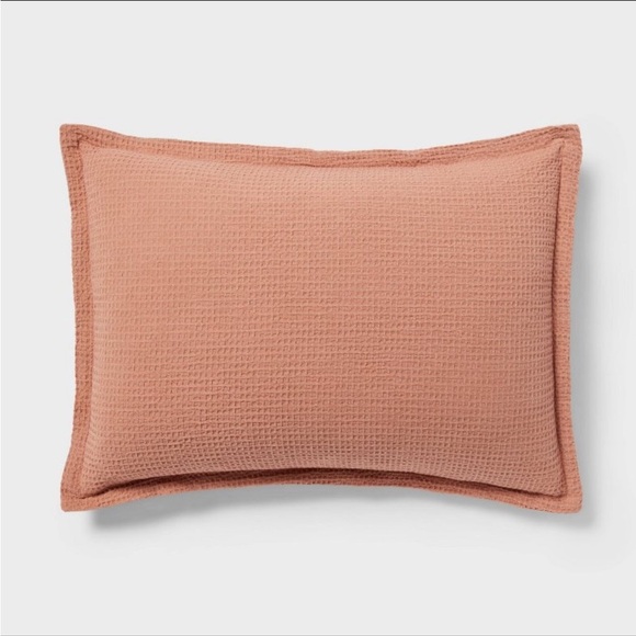 NWT Twin/Twin XL Washed Waffle
Weave Duvet Cover Set Light Pink - Threshold - Picture 4 of 8